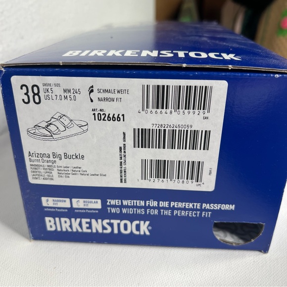 NWB Birkenstock Arizona big buckle sandal orange - Picture 9 of 10